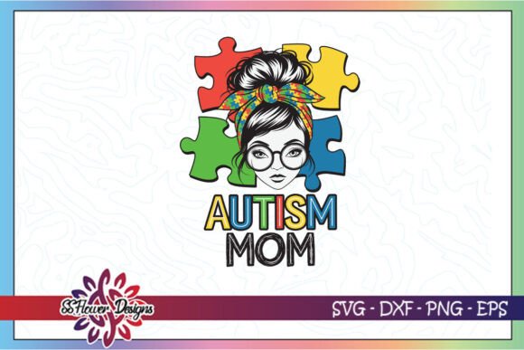 Autism Mom Messy Bun Puzzle SVG: An Embroidery Review