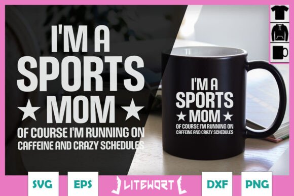 I’m a Sports Mom of Course Running SVG