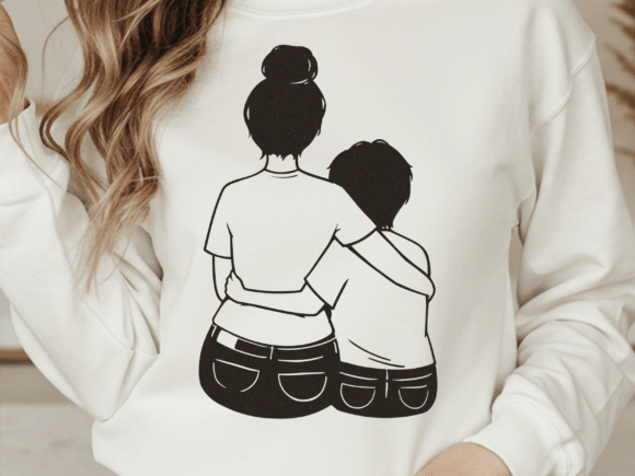 Mom and Son SVG PNG Mothers Day Gift Boy Review