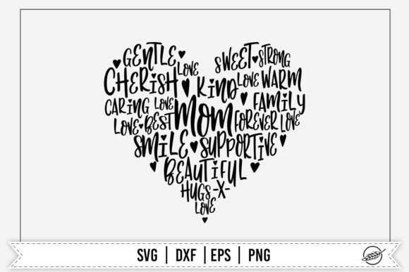 Mom Heart Wordcloud SVG: An Embroidery Designer’s Review