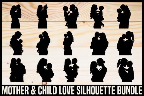 Mother Child Love Silhouette Bundle: A Designer's Take
