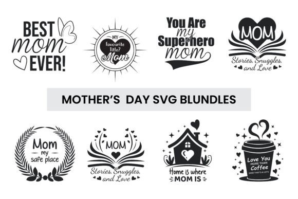 Mother’s Day SVG Bundle Mom Quotes
