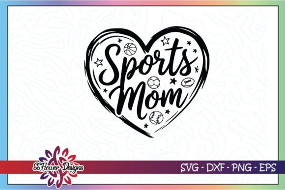 Sports Mom Love Hockey Mama SVG