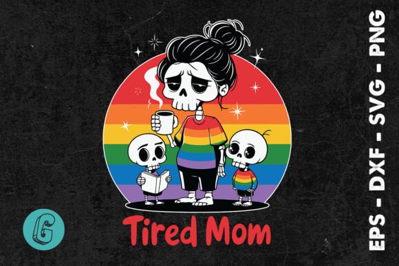 Tired Mom Mama Coffee LGBT SVG: Real Embroidery Review